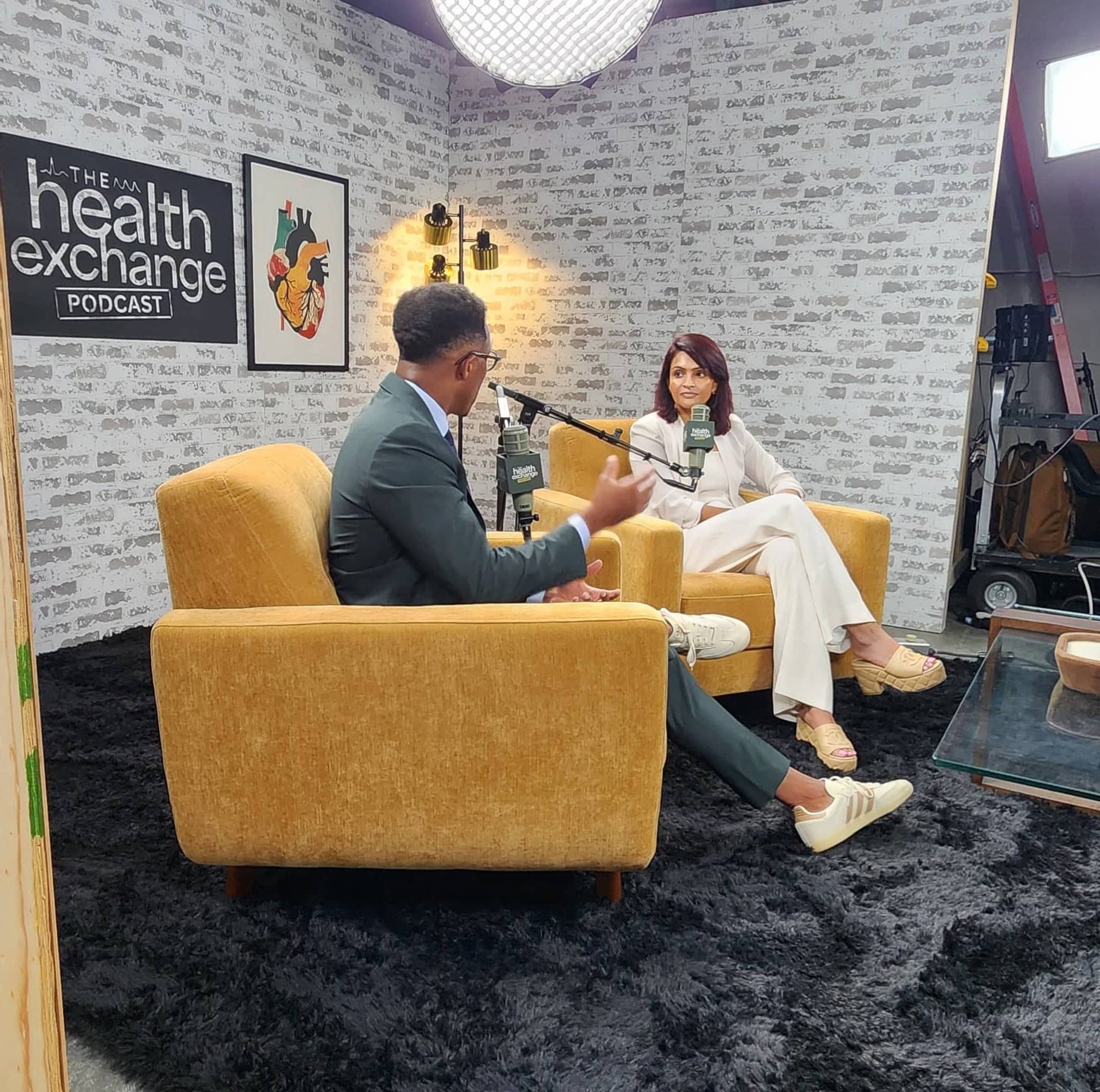 Anshul and Dr. Tia Paul in meeting